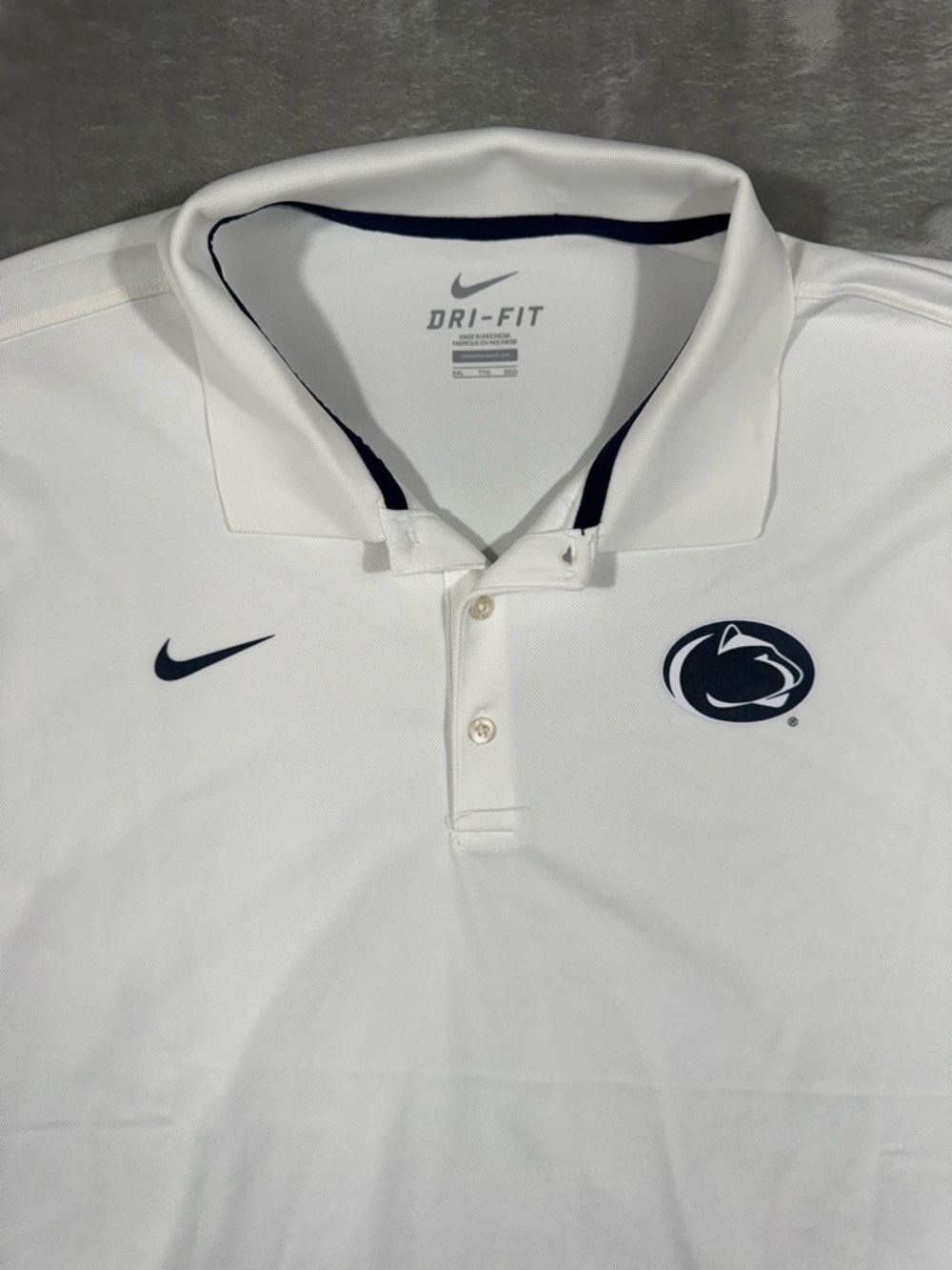 Penn State Nittany Lions Nike Dri Fit Polo Men's White XXL